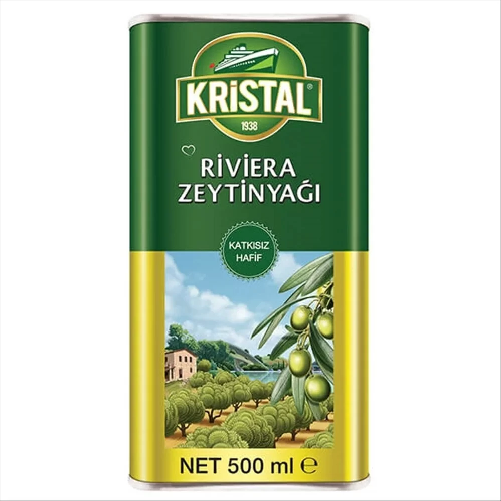 KRİSTAL RİVİERA OLIVE OIL TIN  500 ML*6