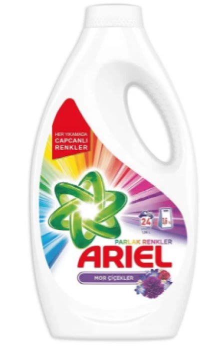 Ariel Liquid Detergent Bright Colors 1560 Ml 24 Wl