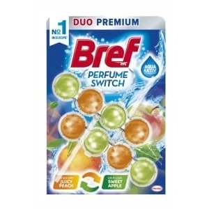 Bref Toilet Block Duo Premium Peach&Red Apple Mono