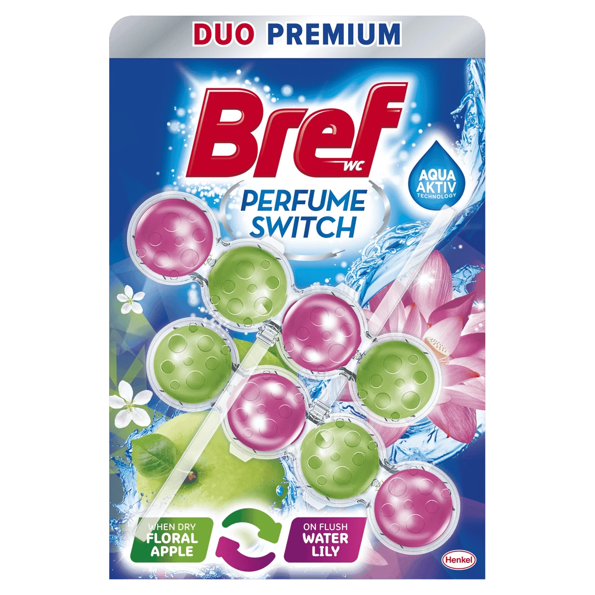 Bref Toilet Block Duo Premium Victoria&Green Apple Duopack