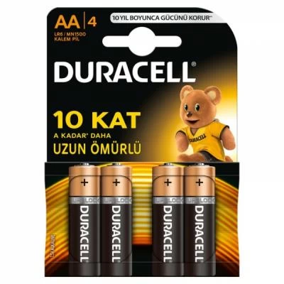 Duracell Basic Pen Battery 4 AA 4 pc