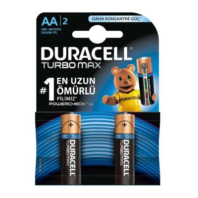 Duracell Turbo Max Pen Battery 2 AA 2 pc