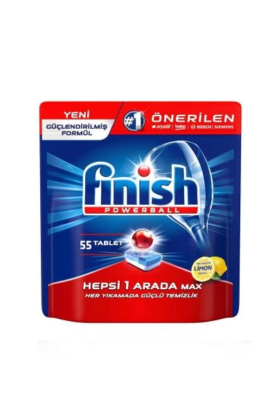 Finish All in One Degreaser Lemon Scented 55 pcs