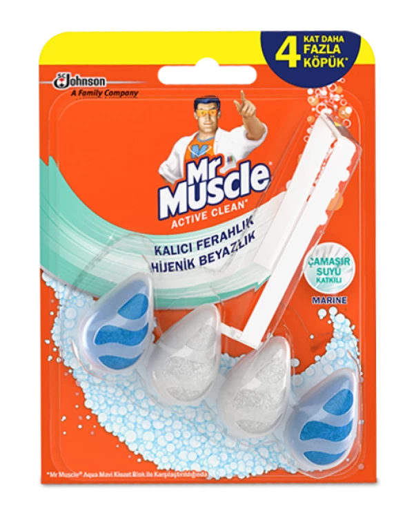 Mr. Muscle Active Clean Toilet Blocks Marine (ball) 37 gr