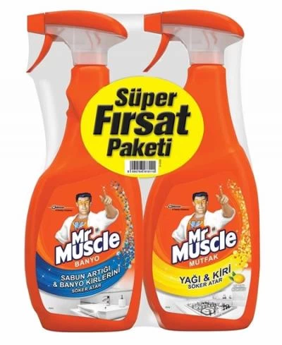 Mr. Muscle Bathroom+ Kitchen Spray 2x750 ml