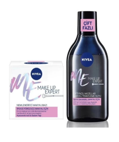 Nivea Me Moisturizing Make-up Base 50 Ml+Double-Based Make-Up Remover 400 Ml