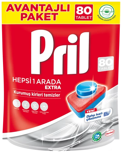 Pril Tabs All in One 80 pcs