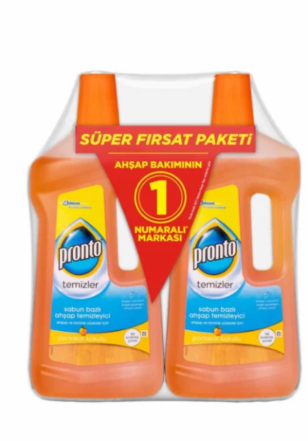 Pronto Wood and Surface Cleaner Promotional Package Orange 2X750 ml