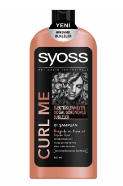 syoss Curl Me Shampoo for Wavy and Curly Hair 550 ml